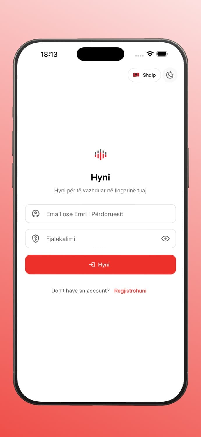 Baresha Client sign-in screen from the App Store