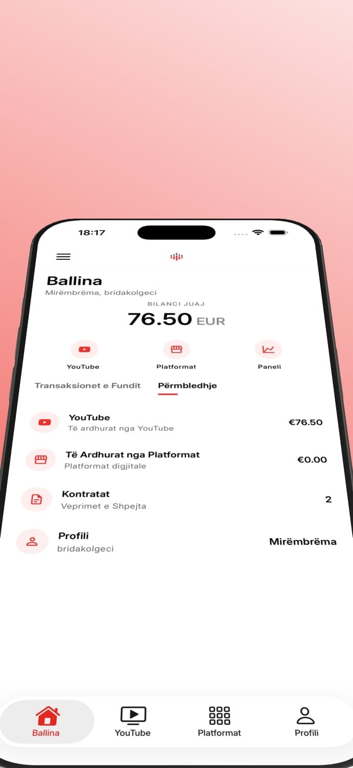 Baresha Client screen from the App Store