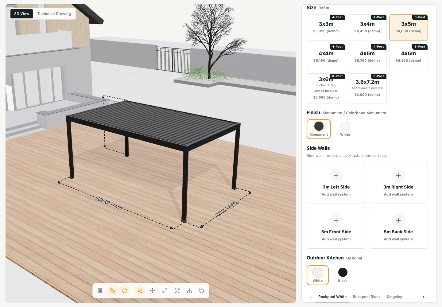 Pergola Configurator — captured from the public project