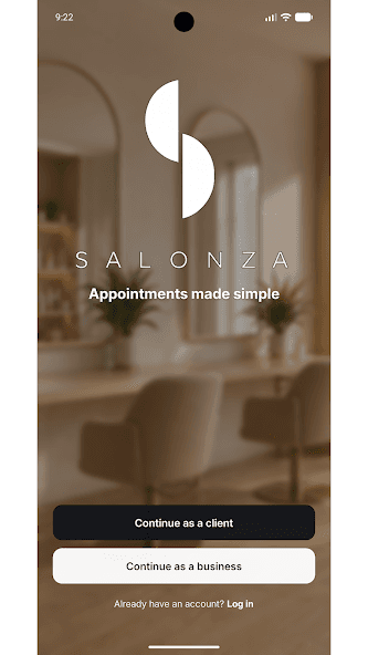 Salonza screen from Google Play